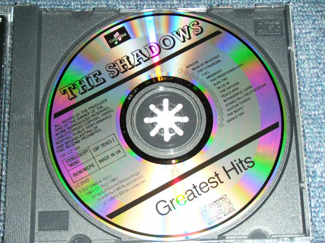 画像: The SHADOWS -  THE SHADOWS' GREATEST HITS  / 1989 UK ENGLAND ORIGINAL BRAND NEW CD