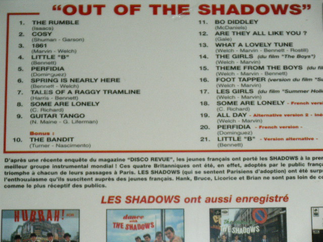 画像: THE SHADOWS  - OUT OF THE SHADOWS  ( ORIGINAL FRENCH Album+Bonus Tracks ) / 1999 FRANCE FRENCH Brand New SEALED CD 