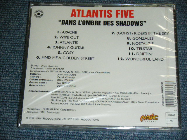 画像: ATLNTIS FIVE - DANS L'OMBRE RES SHADOWS (SHADOWS STYLE) / 1997 FRANCVE FRENCH ORIGINAL BRAND NEW SEALED CD 