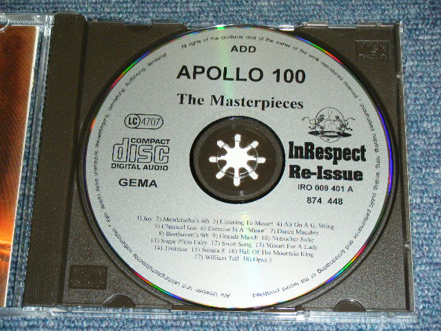 画像: APOLLO 100 - The MASTERPIECE / 1994 GERMAN  ORIGINAL Brand New  CD 