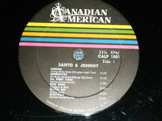 画像: SANTO & JOHNNY - SANTO & JOHNNY ( DEBUT ALBUM included SLEEP WALK :Ex+/Ex+ Looks:Ex-)/ 1961 Version US AMERICA 2nd Press 'With COLOR LINE Label' MONO Used LP