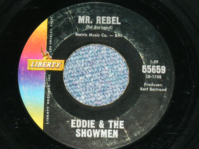 画像1: EDDIE & The SHOWMEN - MR.REBEL : MOVIN'  ( Ex+/Ex+ ) / 1963 US AMERICA ORIGINAL Used 7" Single