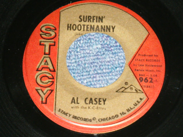 画像1: AL CASEY - SURFIN' HOOTENANNY : EASY PICKIN'  ( Ex+/Ex+ ) / 1963 US AMERICA ORIGINAL Used 7" Single
