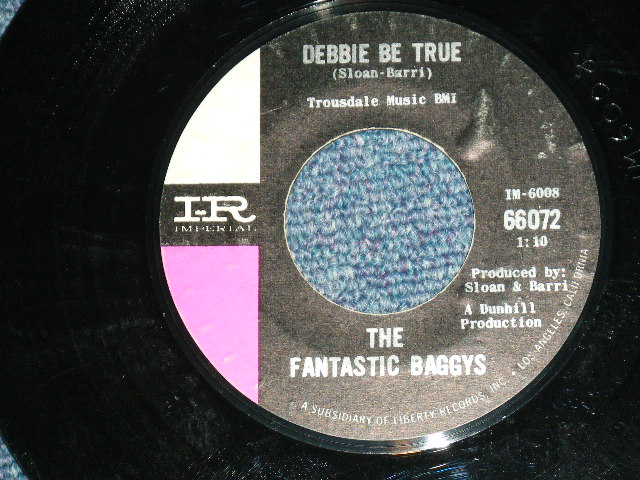 画像: THE FANTASTIC BAGGYS( P.F.SLOAN & STEVE BARRI ) - ANYWHERE THE GIRLS ARE : DEBBIE BE TRUE ( Ex+++/Ex+++ ) / 1964 US AMERICA ORIGINAL Used 7" Single