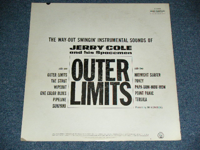 画像: JERRY COLE and His SPACEMEN - OUTER LIMITS (Matrix # A:T1-2044-F5 /B:T2-2044-F5 : Ex+/Ex+++ )  / 1963 US AMERICA ORIGINAL MONO Used LP 