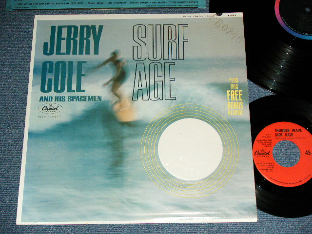 画像1: JERRY COLE and His SPACEMEN - SURF AGE  ( with Bonus EP : Matrix # A: T1-2112 F1 / B: T2-2112 G-2 : Ex+++/MINT- EP:Ex++ )  / 1964 US AMERICA ORIGINAL MONO   "PROMO PUNCH HOLE" Used  LP 