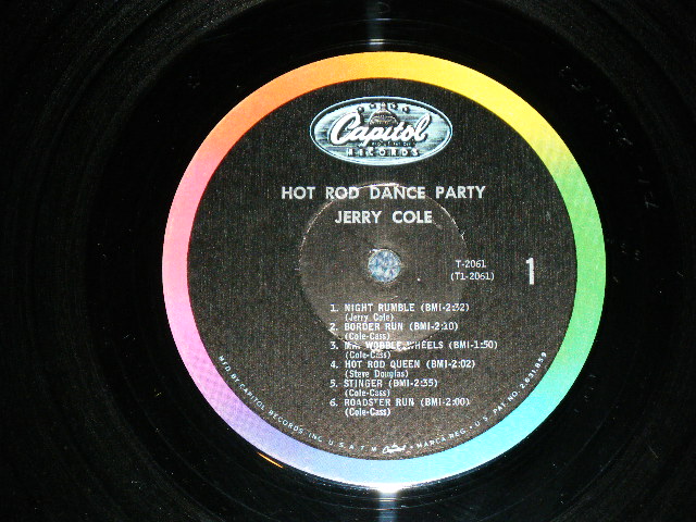 画像: JERRY COLE and His SPACEMEN - HOT ROD DANCE PARTY  (Matrix # A:T1-2061-F-3 /B:T2-2044-F-3 : Ex/Ex++ )  / 1964 US AMERICA ORIGINAL MONO Used LP 