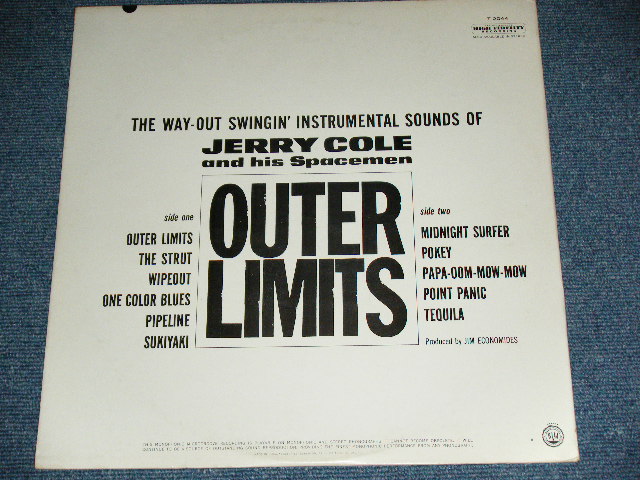 画像: JERRY COLE and His SPACEMEN - OUTER LIMITS (Matrix # A:T1-2044-G2 #2 /B:T2-2044-G2 #3 : Ex++/MINT-)  / 1963 US AMERICA ORIGINAL MONO Used LP 