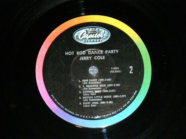 画像: JERRY COLE and His SPACEMEN - HOT ROD DANCE PARTY  (Matrix # A:T1-2061-F-3 /B:T2-2044-F-3 : Ex/Ex++ )  / 1964 US AMERICA ORIGINAL MONO Used LP 