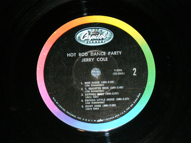 画像: JERRY COLE and His SPACEMEN - HOT ROD DANCE PARTY  (Matrix # A:T1-2061-F-3 /B:T2-2044-F-3 : Ex/Ex++ )  / 1964 US AMERICA ORIGINAL MONO Used LP 