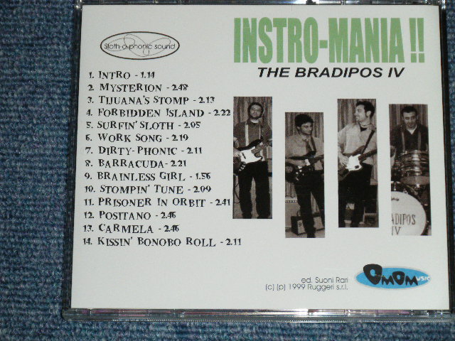 画像: BRADIPOS IV - INSTRO MANIA!! /  1999 ITALIA ITALY  ORIGINAL Used CD 