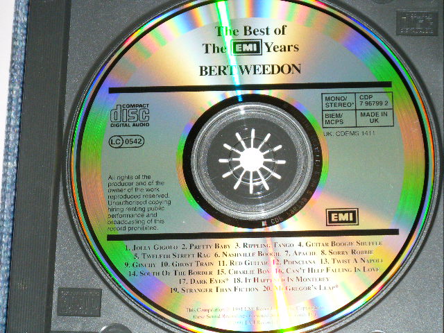 画像: BERT WEEDON -  THE VERY BEST OF THE EMI YEARS (  ROCKIN'  INST .) / 1991 UK ENGLAND ORIGINAL Used CD 