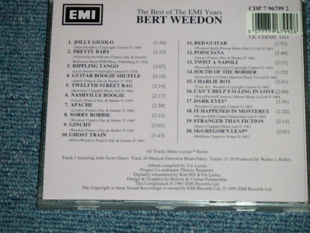 画像: BERT WEEDON -  THE VERY BEST OF THE EMI YEARS (  ROCKIN'  INST .) / 1991 UK ENGLAND ORIGINAL Used CD 