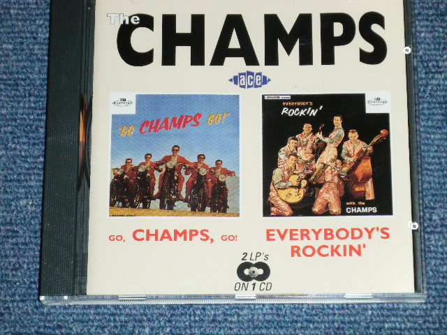 画像1: THE CHAMPS- GO CHAMPS GO + EVERYBODY'S ROCKIN' ( 2 in 1 )  / 1993  UK ENGLAND   ORIGINAL "BRAND NEW"  CD 