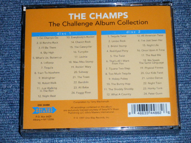 画像: THE CHAMPS- THE CHALLENGE ALBUM COLLECTION ( 4 in 2 ) / 1997 US AMERICA  ORIGINAL "BRAND NEW SEALED" 2-CD 