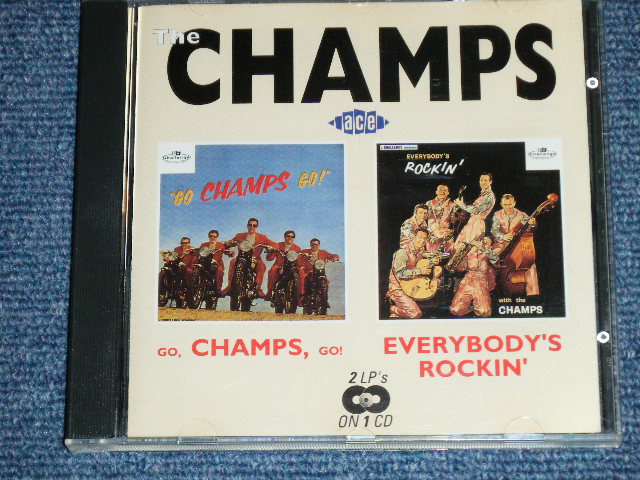 画像1: THE CHAMPS- GO CHAMPS GO + EVERYBODY'S ROCKIN' ( 2 in 1 )  / 1993  UK ENGLAND   ORIGINAL Used  CD 