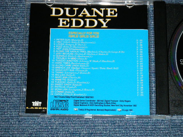 画像: DUANE EDDY - VOL.7 : ESPECIALLY FOR YOUR+GIRLS!GIRLS!GIRLS! ( 2 in 1 : MINT/MINT ) / 1980's EUROPE Used CD