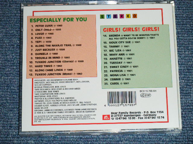 画像: DUANE EDDY  -  ESPECIALLY FOR YOU + GIRLS! GIRLS! GIRLS!  ( 2in1 )   / 1995 GERMAN GERMANY   "Brand New" CD