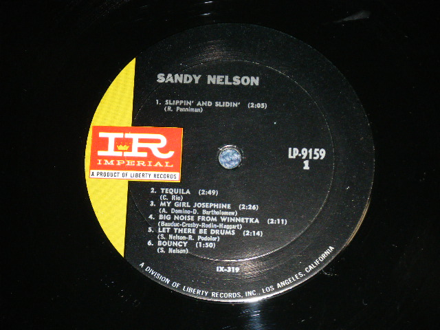 画像: SANDY NELSON -  LET THERE BE DRUMS   ( 3rd Press BLACK with GREEN label : Ex+/Ex++ B-3:VG+++)  / 1966 US AMERICA  MONO  Used  LP 