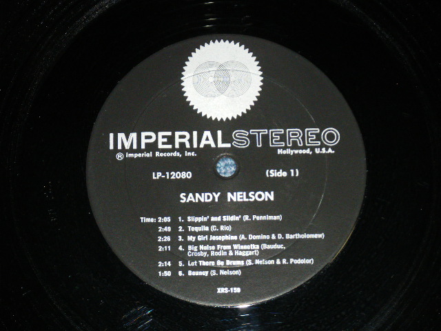 画像: SANDY NELSON -  LET THERE BE DRUMS   ( 1st Press BLACK with SILVER Print  label : Ex+++/Ex+++/ / 1962 US AMERICA  ORIGINAL  STEREO  Used  LP 