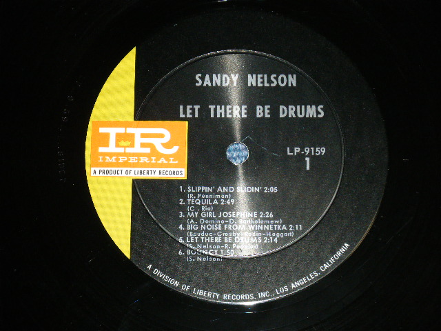 画像: SANDY NELSON -  LET THERE BE DRUMS   ( 3rd Press BLACK with GREEN label : Ex+++/MINT- )  / 1966 US AMERICA  MONO  Used  LP 
