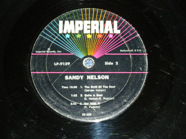 画像: SANDY NELSON -  LET THERE BE DRUMS   ( 1st Press BLACK with 5 STARS label : Ex+++/VG+++ Looks:VG++/ / 1962 US AMERICA  ORIGINAL  MONO  Used  LP 