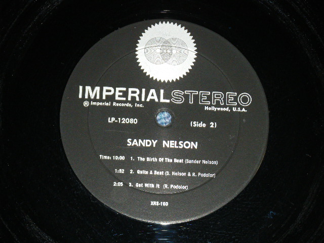 画像: SANDY NELSON -  LET THERE BE DRUMS   ( 1st Press BLACK with SILVER Print  label : Ex+++/Ex+++/ / 1962 US AMERICA  ORIGINAL  STEREO  Used  LP 