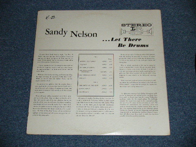 画像: SANDY NELSON -  LET THERE BE DRUMS   ( 2nd Press BLACK with PINK & WHITE  label : Ex+/Ex )  / 1964 US AMERICA   STEREO  Used  LP 
