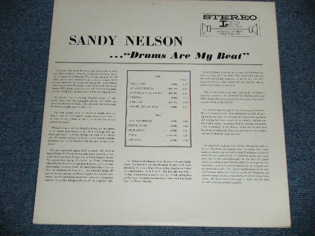 画像: SANDY NELSON -  DRUNS ARE MY BEAT!( 1st Press BLACK with SILVER Print  label : Ex+++/Ex+++ )  / 1962 US AMERICA  ORIGINAL  STEREO  Used  LP 