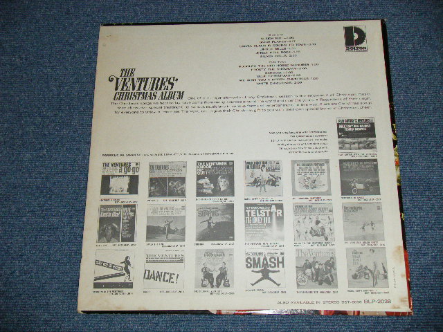画像: THE VENTURES -  CHRISTMAS ALBUM ( Matrix Number A)１ SIDE-1 A-1 /B) 2 SIDE-2  :Ex++,Ex/Ex+++ )  /  1965 US AMERICA Version "'DARK BLUE with SILVER PRINT LABEL" MONO Used LP 