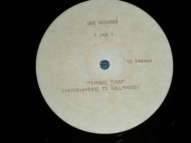 画像1: 1 JAN 1 - TINSEL TOWN ( HITCH-A-RIDE TO HOLLYWOOD : DIFFERENT MIXES of 45's : fom JAN BERRY'S BEL-AIR GARAGE)  / US ORIGINAL "ONE SIDED"TEST PRESS : LUQUER  ACCETATE  10" Single  