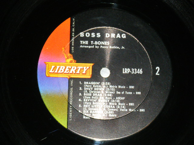 画像: THE T-BONES -  BOSS DRAG ( Ex++/MINT-,Poor )  / 1963 US AMERICA ORIGINAL MONO Used LP  