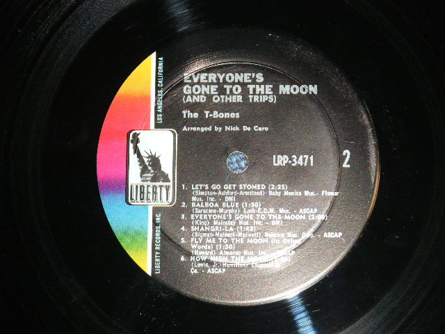 画像: THE T-BONES - EVERYON'S GONE TO THE MOON ( Ex+++/MINT- ) / 1966 US AMERICA ORIGINAL MONO  Used LP  
