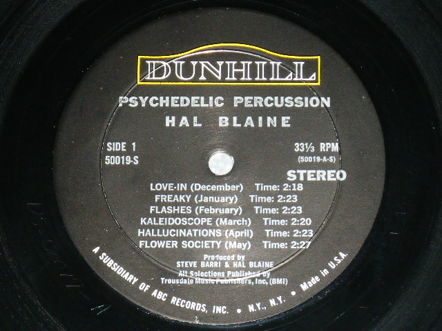 画像: HAL BLAINE - PSYCHEDELIC PERCUSSION (Ex-/Ex+++ ) / 1967 US AMERICA ORIGINAL Stereo  Used LP 