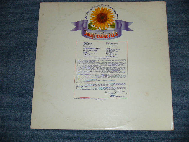 画像: The BEACH BOYS - SUNFLOWER ( Matrix Number A)RS 6382 A  31007-Re 1 1A  / B) RS 6382 B 31008-Re 1 1A   : Ex+/MINT-)   / 1970  US AMERICA  ORIGINAL Used LP 