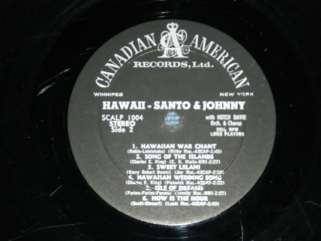 画像: SANTO & JOHNNY - HAWAII ( Ex+/Ex+ Looks: Ex) / 1961 US AMERICA ORIGINAL STEREO Used LP 