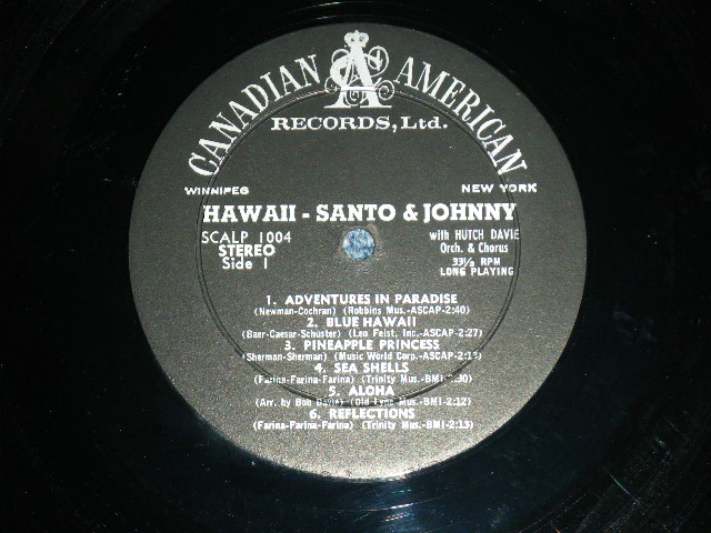 画像: SANTO & JOHNNY - HAWAII ( Ex+/Ex+ Looks: Ex) / 1961 US AMERICA ORIGINAL STEREO Used LP 
