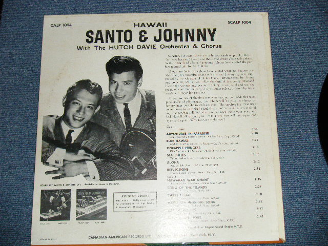 画像: SANTO & JOHNNY - HAWAII ( Ex+/Ex+ Looks: Ex) / 1961 US AMERICA ORIGINAL STEREO Used LP 