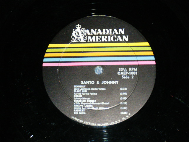 画像: SANTO & JOHNNY - SANTO & JOHNNY ( DEBUT ALBUM included SLEEP WALK :Ex++/Ex++)/  1961 Version US AMERICA 2nd Press 'With COLOR LINE Label' MONO Used LP