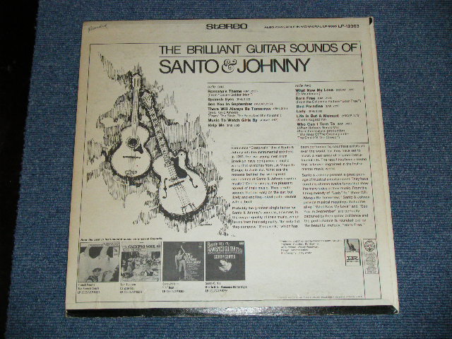 画像: SANTO & JOHNNY -  THE BRILLIANT GUITAR SOUNDS OF  (VG+++/Ex++ )  / 1967 US AMERICA  ORIGINAL STEREO Used LP 