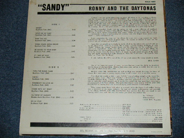 画像: RONNY AND THE DAYTONAS - SANDY ( Ex/Ex++ )  / 1966 US AMERICA ORIGINAL MONO Used LP 
