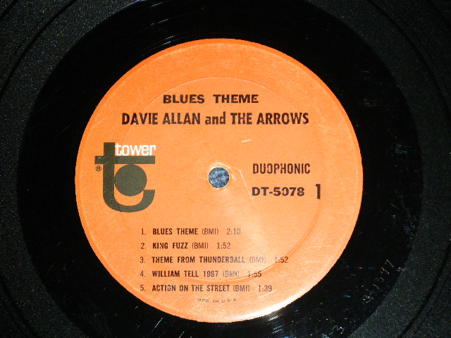 画像: DAVIE ALLAN & The ARROWS- BLUES THEME ( Ex/Ex Looks: VG++)   /  1967  US AMERICA "STEREO"  Used  LP 