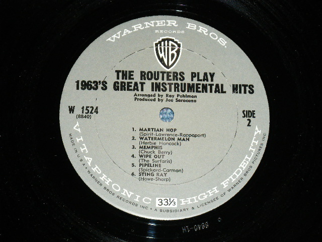 画像: The ROUTERS -  1963 GREAT INSTRUMENTAL HITS   ( Ex++/Ex+++ ) / 1964 US AMERICA ORIGINAL MONO  Used LP