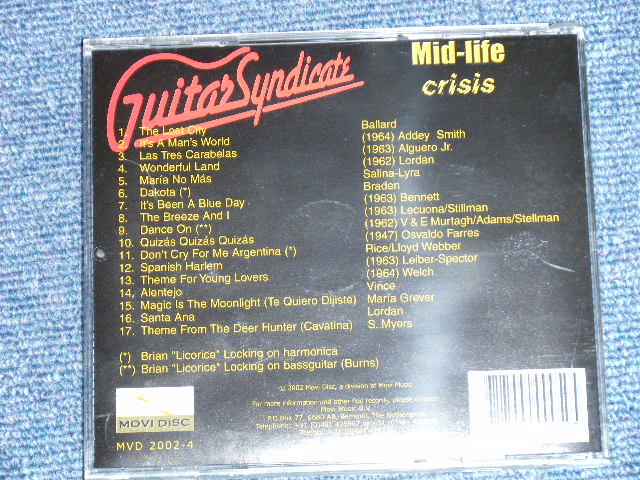 画像: GUITAR SYNDICATE - MID-LIFE CRISIS  (CLIFF & SHADOWS Style ) ( NEW ) / 2002 NETHERLANDS  ORIGINAL "BRAND NEW" CD 