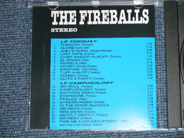 画像: THE FIREBALLS - TORQUAY+CAMPUSOLOGY  / 1992 ITALY ORIGINAL "BRAND NEW" CD 