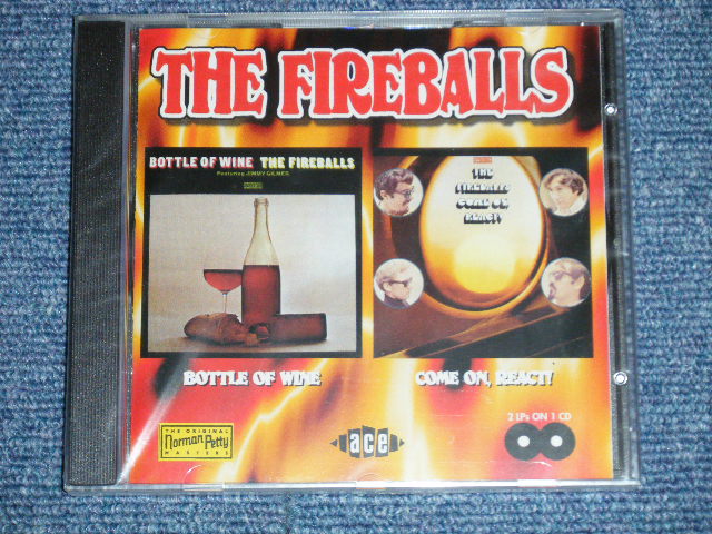 画像1: THE FIREBALLS -  BOTTOLE OF WINE+COME ON REACT!  2 in 1 (NEW) / 1998 UK ENGLAND ORIGINAL "BRAND NEW SEALED" CD 