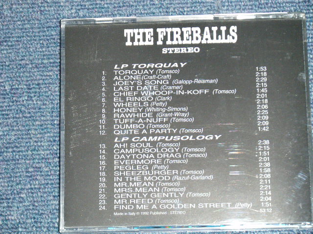 画像: THE FIREBALLS - TORQUAY+CAMPUSOLOGY  / 1992 ITALY ORIGINAL "BRAND NEW" CD 
