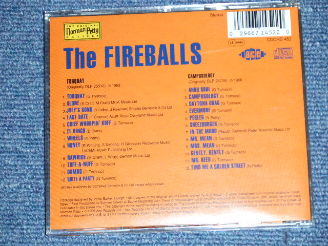 画像: THE FIREBALLS - TORQUAY+CAMPUSOLOGY  / 1993 UK ENGLAND  ORIGINAL "BRAND NEW" CD 