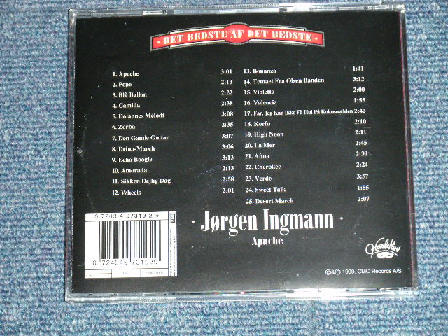画像: JORGEN INGMANN -  APACHE : DET BEDSTE AF DET BEDSTE ( NEW)  / 1999 UK ENGLAND/EUROPE  ORIGINAL "BRAND NEW" CD