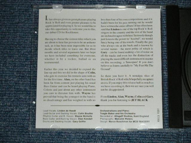 画像: JETBLACK - JETBLACK  ( NEW)  / 1993  HOLLAND  ORIGINAL "BRAND NEW" CD